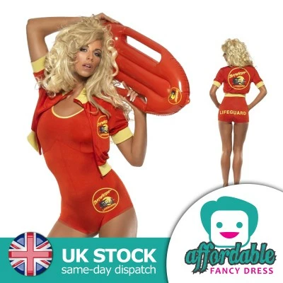 Womens Licensed Baywatch Lifeguard Costume