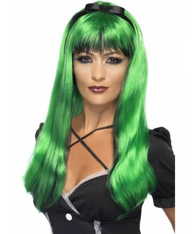 Bewitching Wig, Green over Black