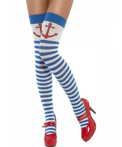 Stockings, Blue and White