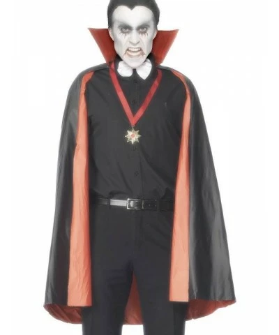 PVC Reversible Vampire Cape, Black and Red
