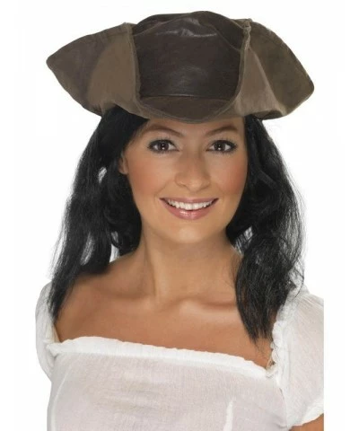 Leather Look Pirate Hat