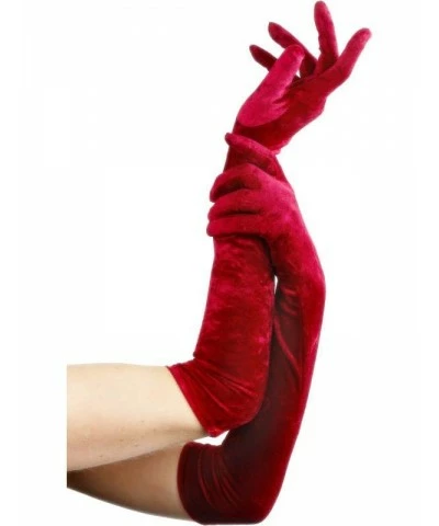 Velveteen Gloves Red