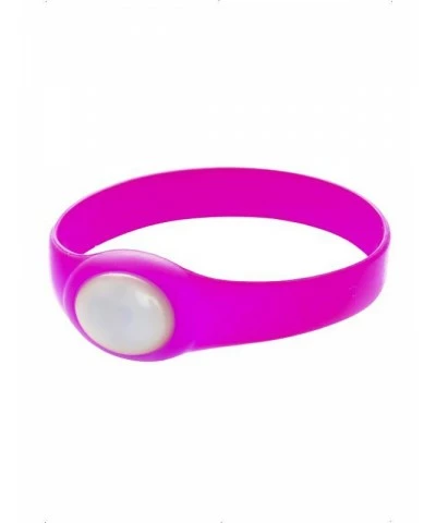 Rubber Bracelet, with Flashing LED Light