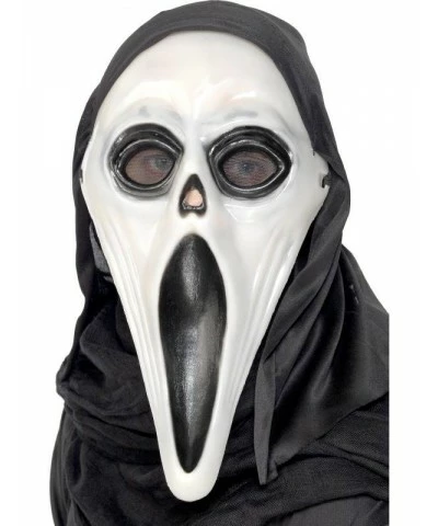 Glow in the Dark Screamer Mask, Black and White