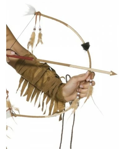 Feathered Indian Bow and Arrow Set