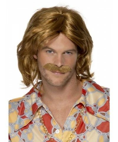 1970's Super Trouper Wig and Moustache