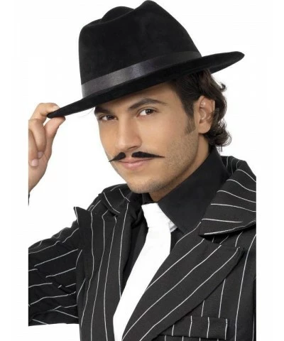 Gangster Hat Black Velour