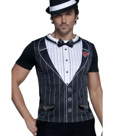 Fever Male Gangster Instant T-Shirt, Black and White