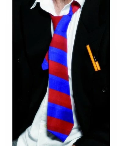 School Tie Red and Blue