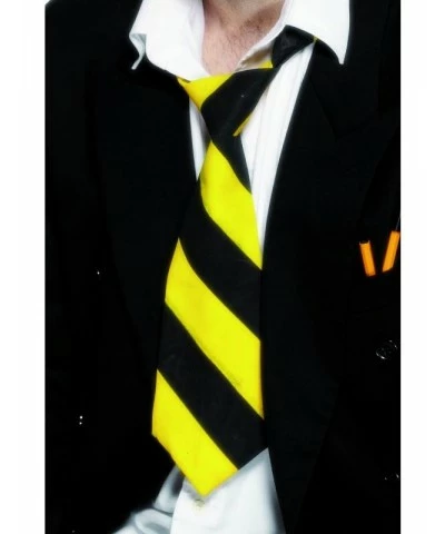 School Tie Yellow and Black