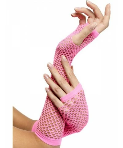 Fishnet Gloves Pink