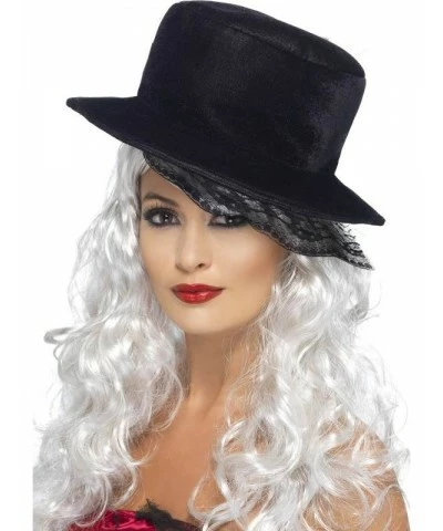 Top Hat with Scallop Lace