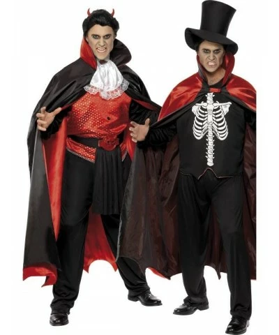Vamp and Skeleton Reversible Costume, Black and Red