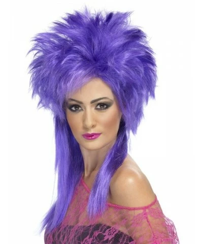 Purple Punk Chick Wig