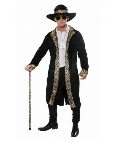 Black Leopard Print Pimp Daddy Costume