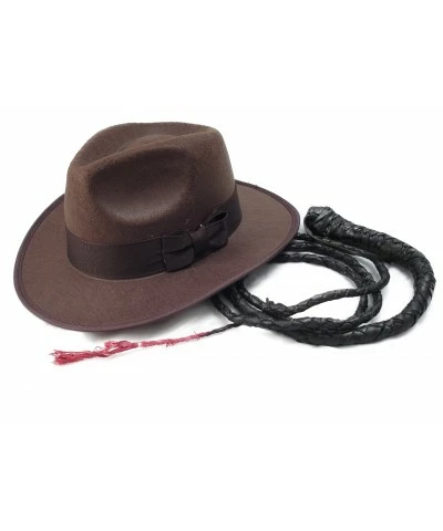 Indiana Jones explorer hat & whip