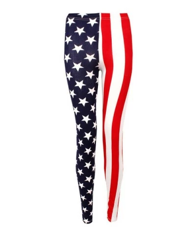 USA Flag Print Leggings