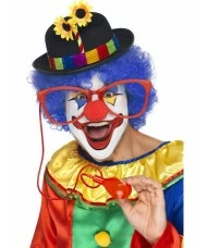Large Squirting Clown Glasses, Assorted Colours