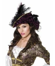 Fever Marauding Pirate Hat, Purple