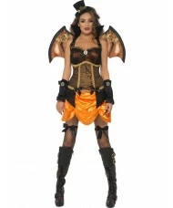 Fever Steam Punk Victorian Sexy Bat Costume