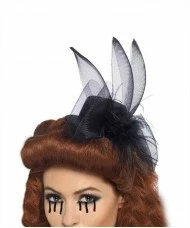Fascinator Hat with Feather and Veil