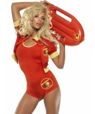 Womens Licensed Baywatch Lifeguard Costume