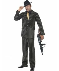 Gold Pinstripe Gangster costume