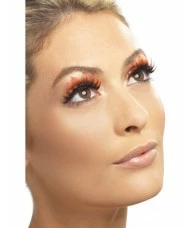 Eyelashes with Diamante, Red and Black