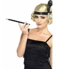 Black Sequinned Cigarette Holder