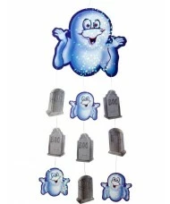 Ghost and Gravestone Hanging Decoration