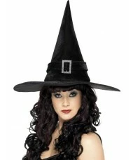 Witch Hat with Diamante Buckle