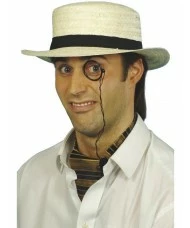 Straw Boater Hat