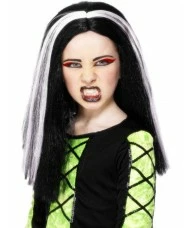 Witch Wig Vampira, Black and White