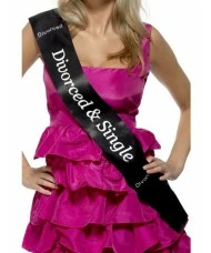 Divorced and Single Sash