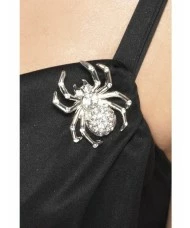 Spider Rhinestone Pin Brooch