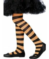Tights, Orange & Black