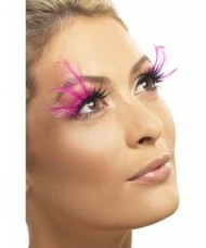 Eyelashes, Pink Feathered