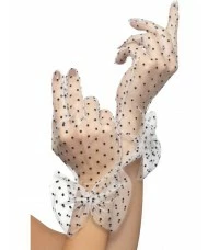 80's Desperately Dotty Netted Gloves