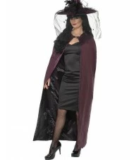 Reversible Cape, Purple and Black