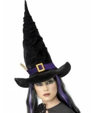 Witch Hat Black with Purple Belt