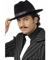 Gangster Hat Black Velour
