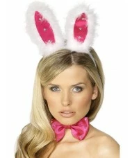 Bunny Set,Pink and White