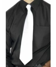 Deluxe White Gangster Tie