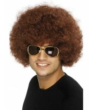 70s Funky Afro Brown Wig