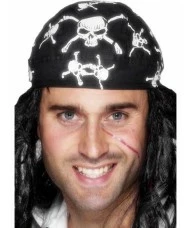 Pirate Bandanna, Skull and Crossbones Design