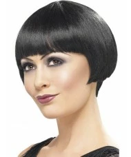 Black 1920s Bob Wig