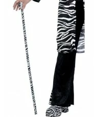 Zebra Pimp Cane, Black and White