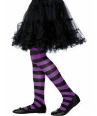 Tights Purple and Black