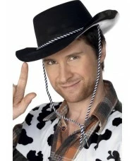 Cowboy Hat, Flocked Plastic