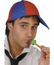 Schoolboy Cap, Blue and Red